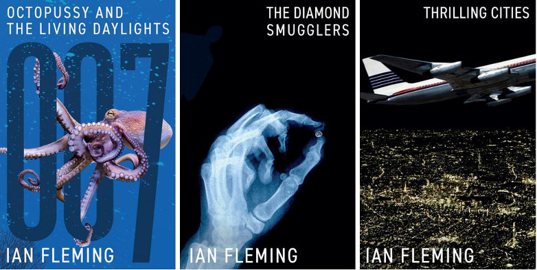 Octopussy, The Living Daylights, The Diamond Smugglers, Thrilling Cities, Ian Fleming, UK covers, 2023