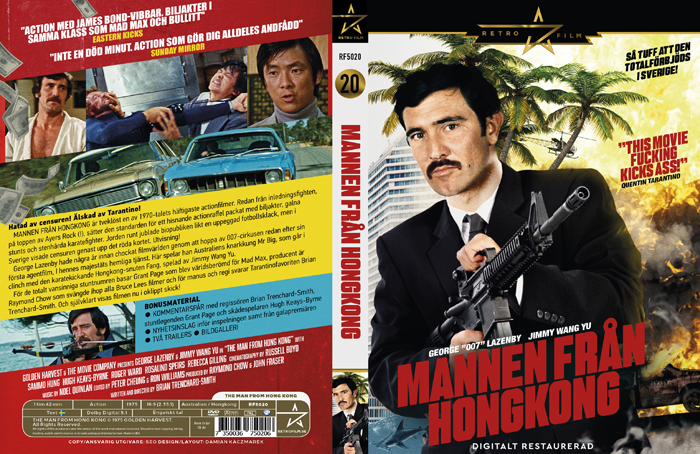 Mannen från Hongkong George Lazenby Studio S Entertainment DVD omslag
