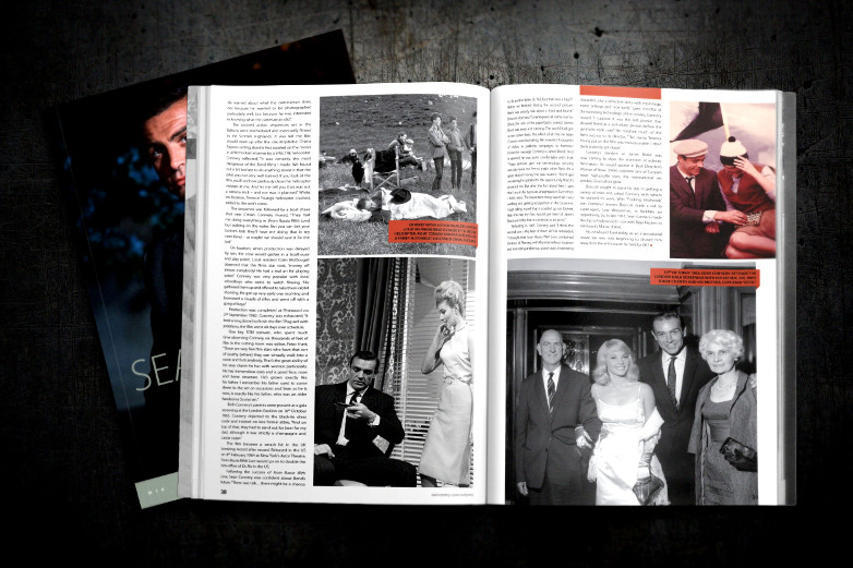 Issue 6 of MI6 Confidential, a Sean Connery special, page spread
